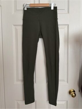 TNA High-Waist Olive Green Leggings